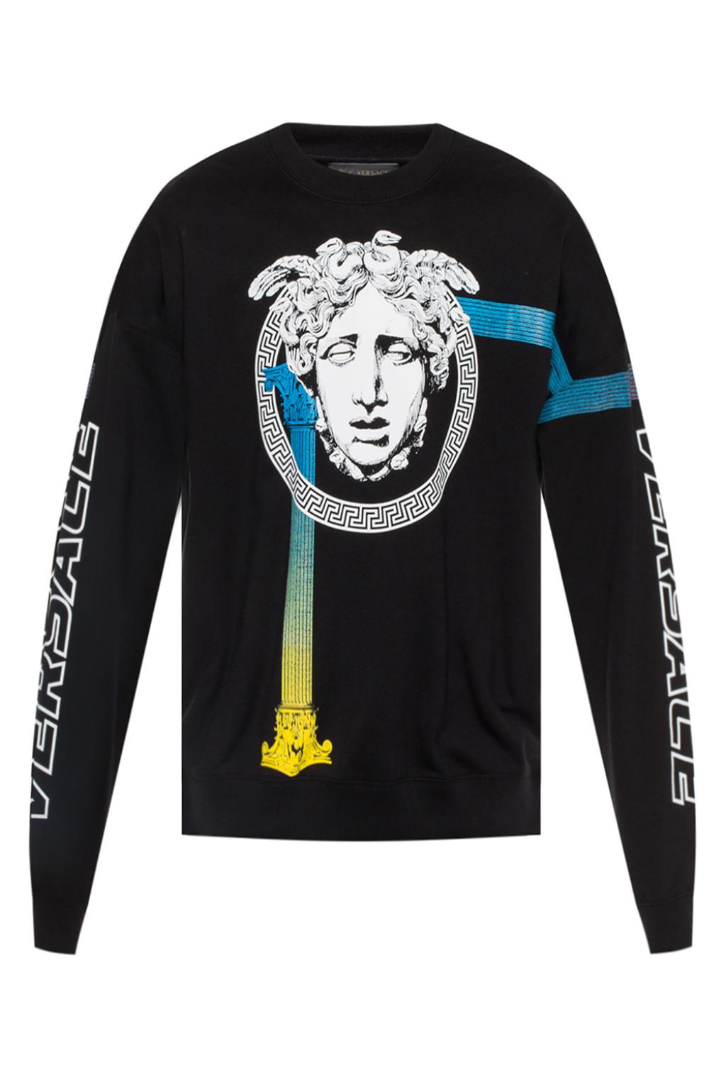 Black Medusa head sweatshirt Versace Vitkac Italy